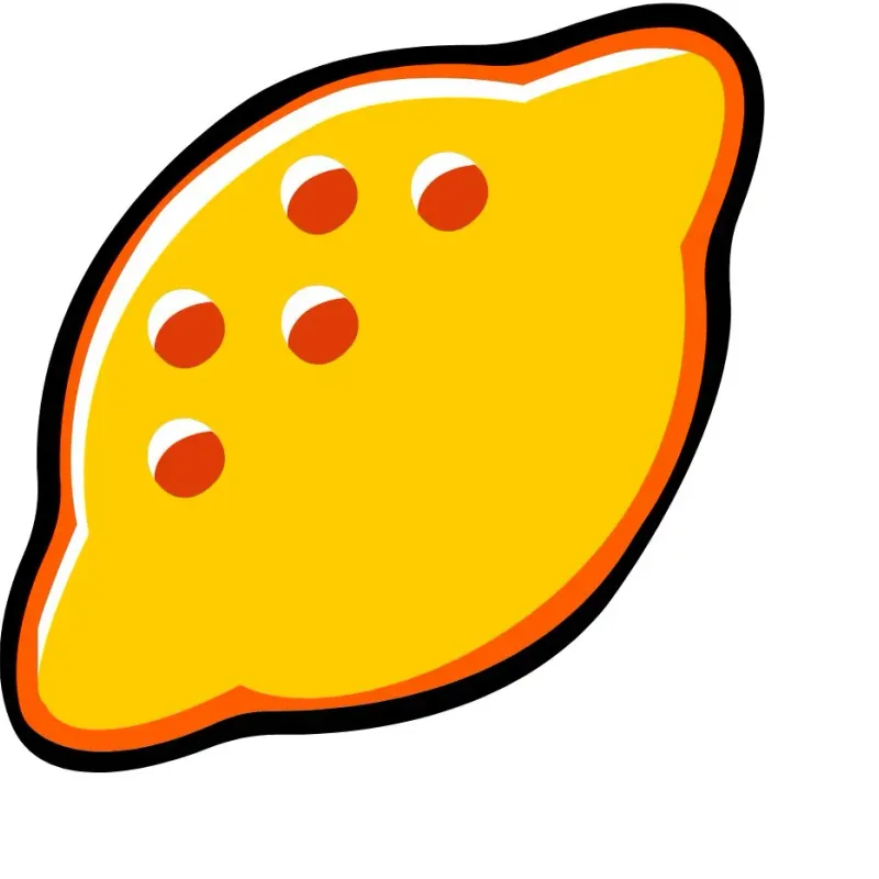 Yellow lemon icon used as a fruit slot symbol