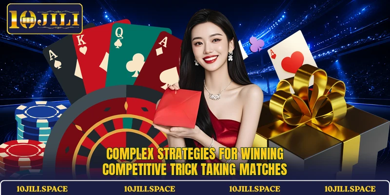 Complex strategies for winning competitive trick taking matches