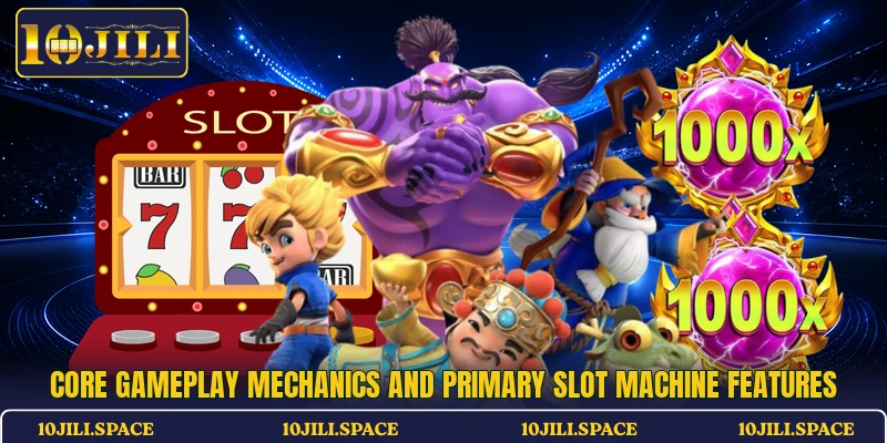 Core gameplay mechanics and primary slot machine features