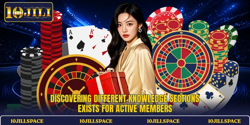 Discovering different knowledge sections exists for active members
