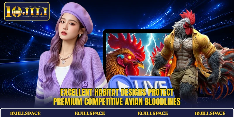Excellent habitat designs protect premium competitive avian bloodlines