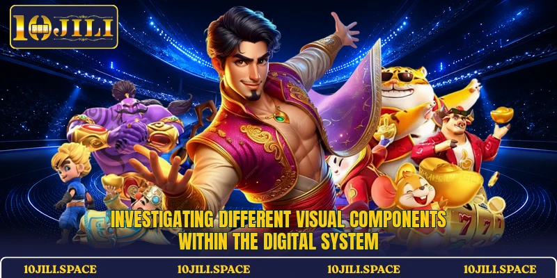Investigating different visual components within the digital system