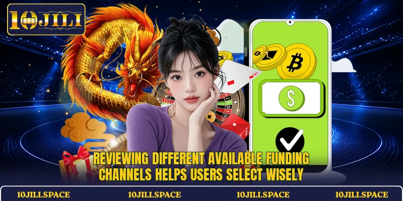 Reviewing different available funding channels helps users select wisely