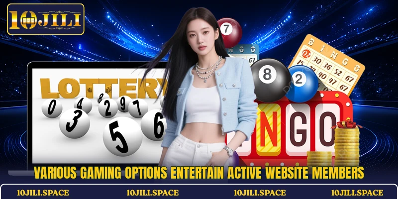 Various gaming options entertain active website members
